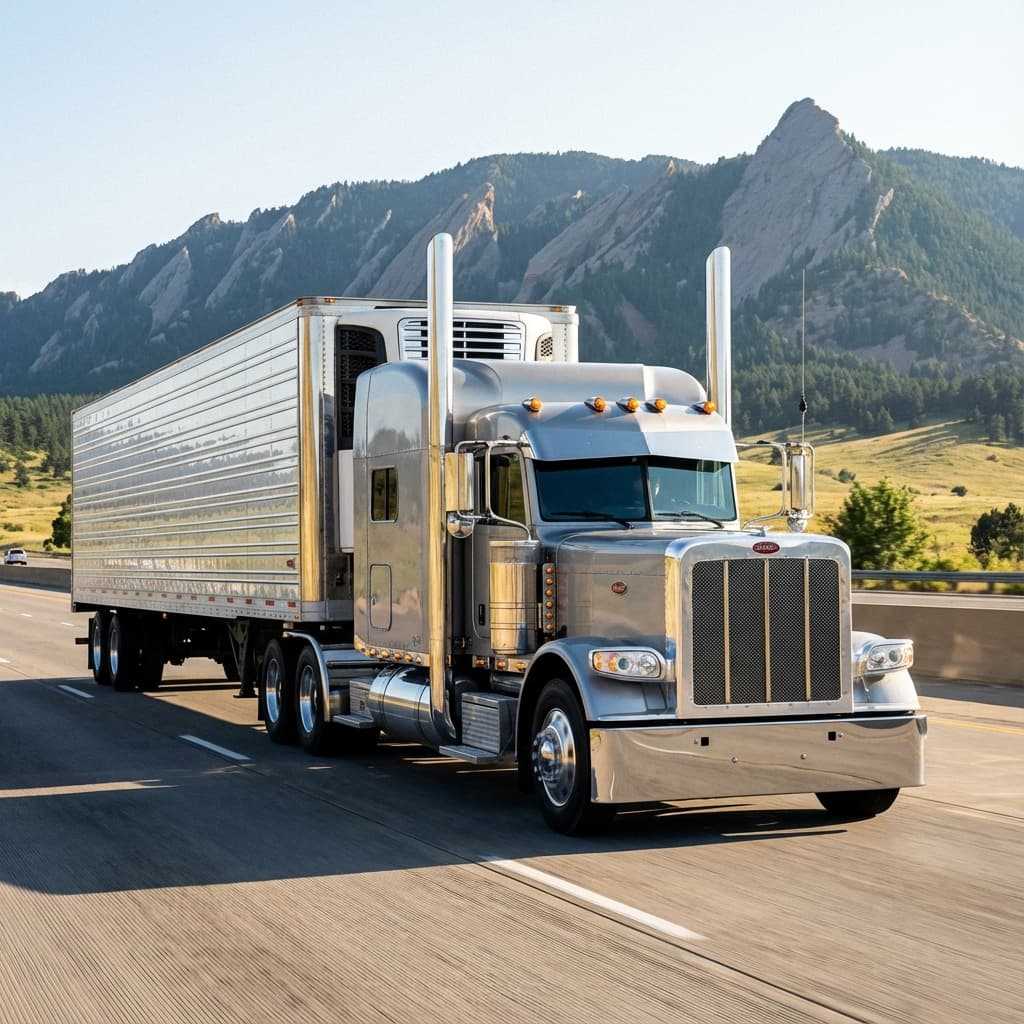 Traditional American 18-Wheeler Trucking